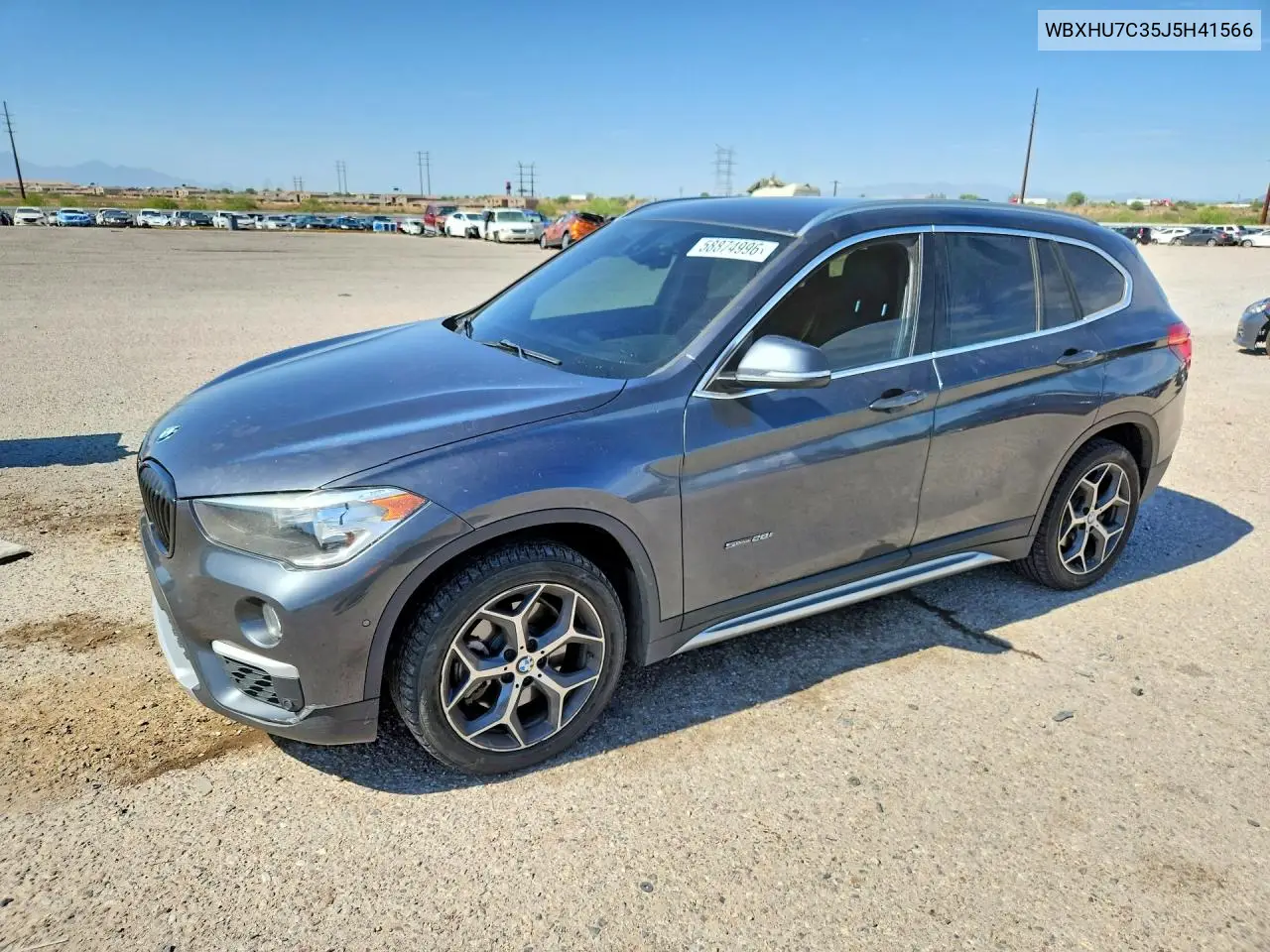2018 BMW X1 Sdrive28I VIN: WBXHU7C35J5H41566 Lot: 58874996