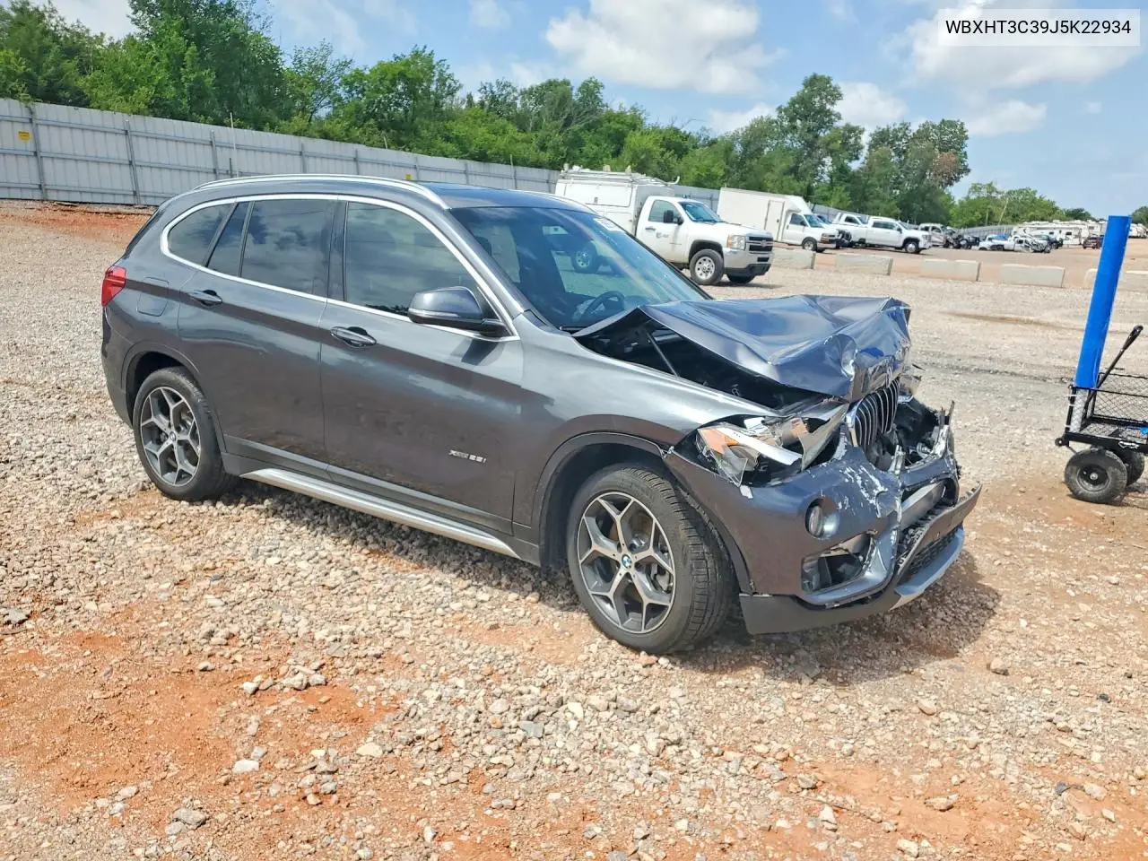 2018 BMW X1 xDrive28I VIN: WBXHT3C39J5K22934 Lot: 58997616