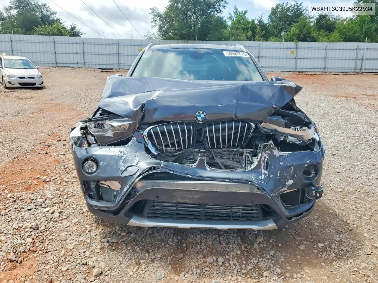 2018 BMW X1 xDrive28I VIN: WBXHT3C39J5K22934 Lot: 58997616