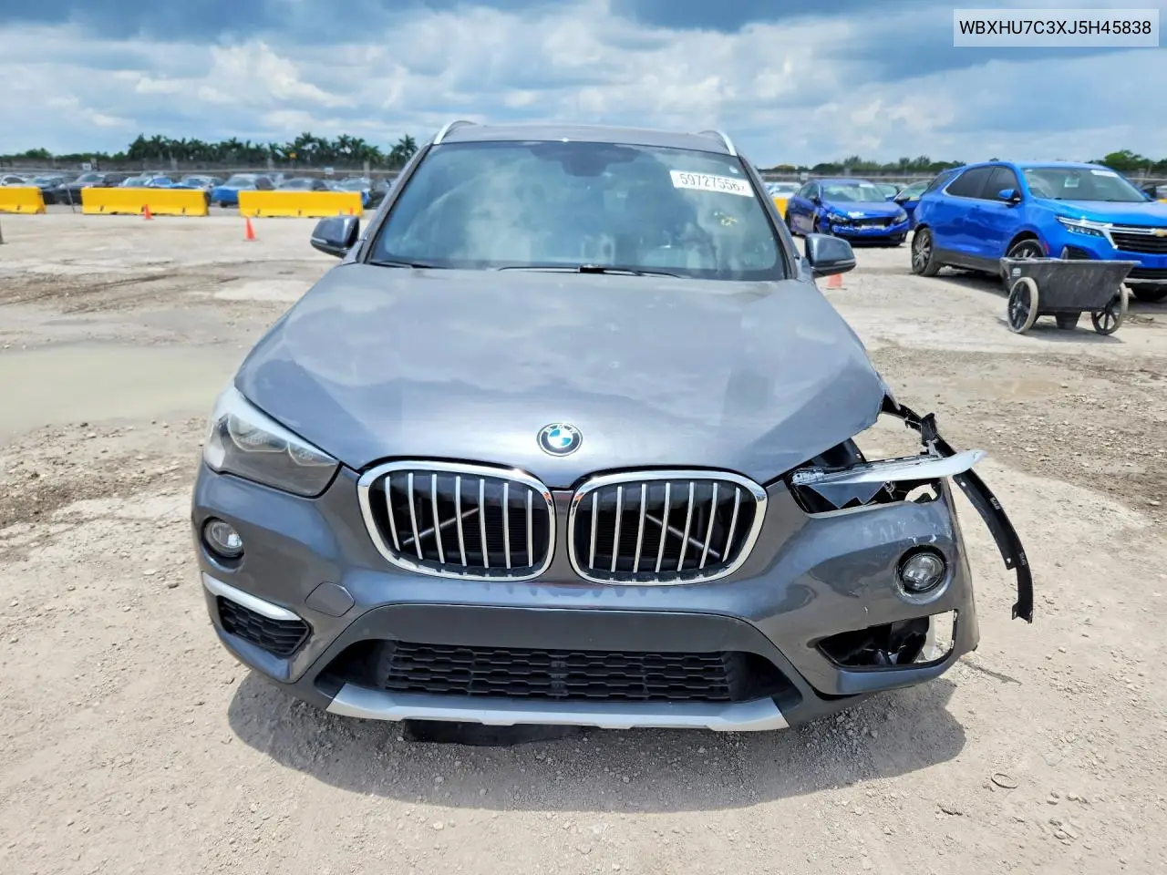 2018 BMW X1 Sdrive28I VIN: WBXHU7C3XJ5H45838 Lot: 59727556