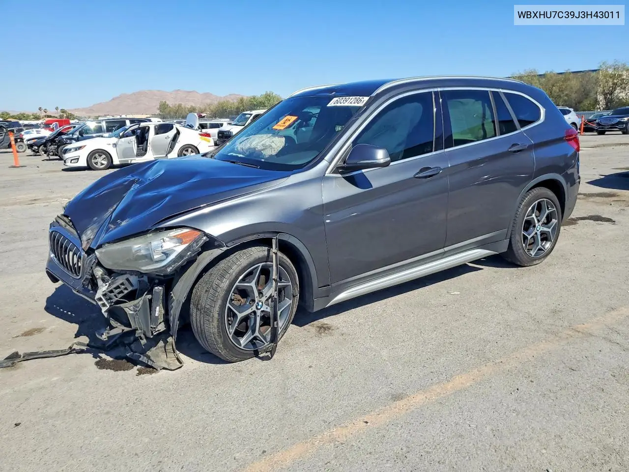 2018 BMW X1 Sdrive28I VIN: WBXHU7C39J3H43011 Lot: 60391286