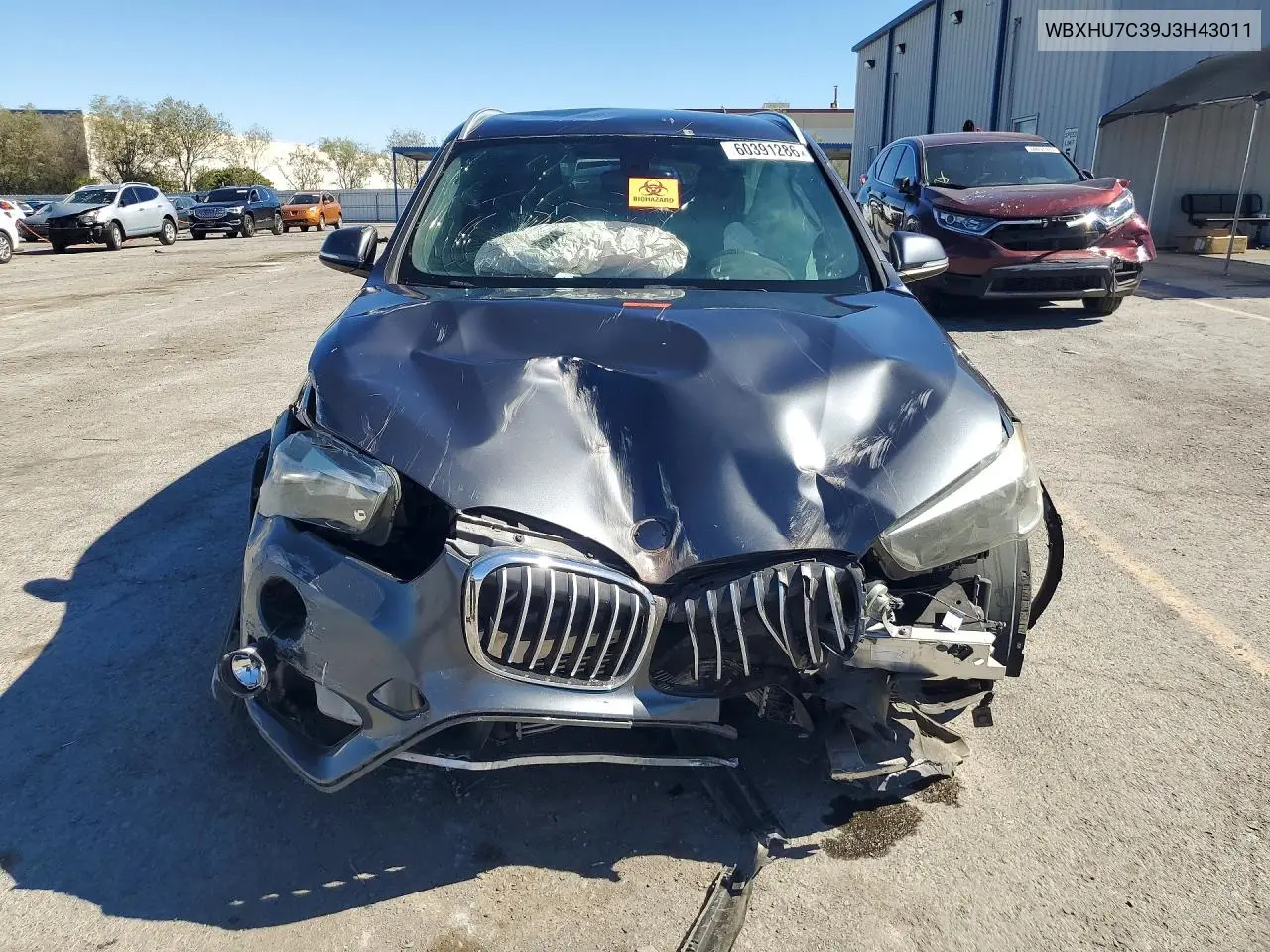 2018 BMW X1 Sdrive28I VIN: WBXHU7C39J3H43011 Lot: 60391286