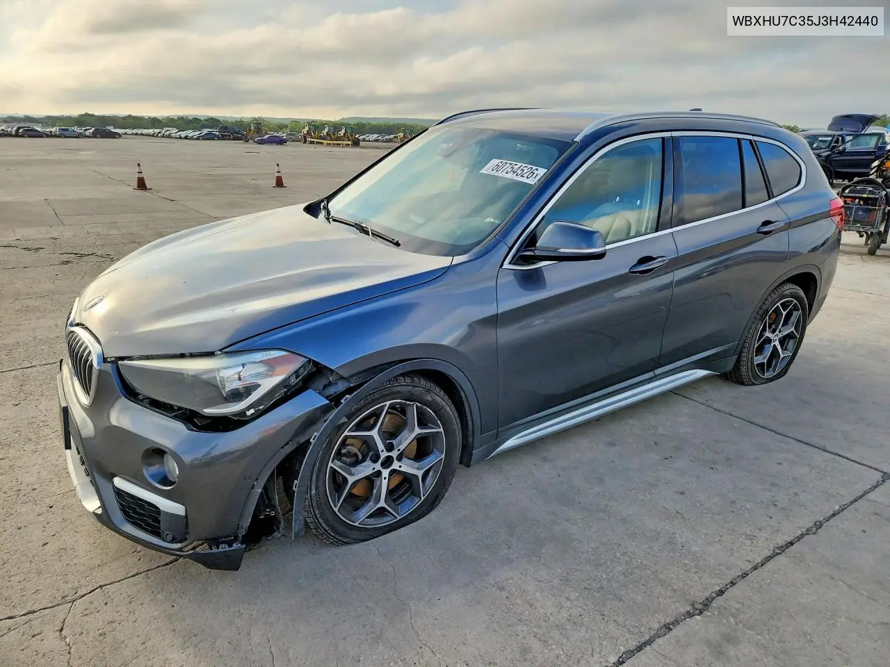 2018 BMW X1 Sdrive28I VIN: WBXHU7C35J3H42440 Lot: 60754526