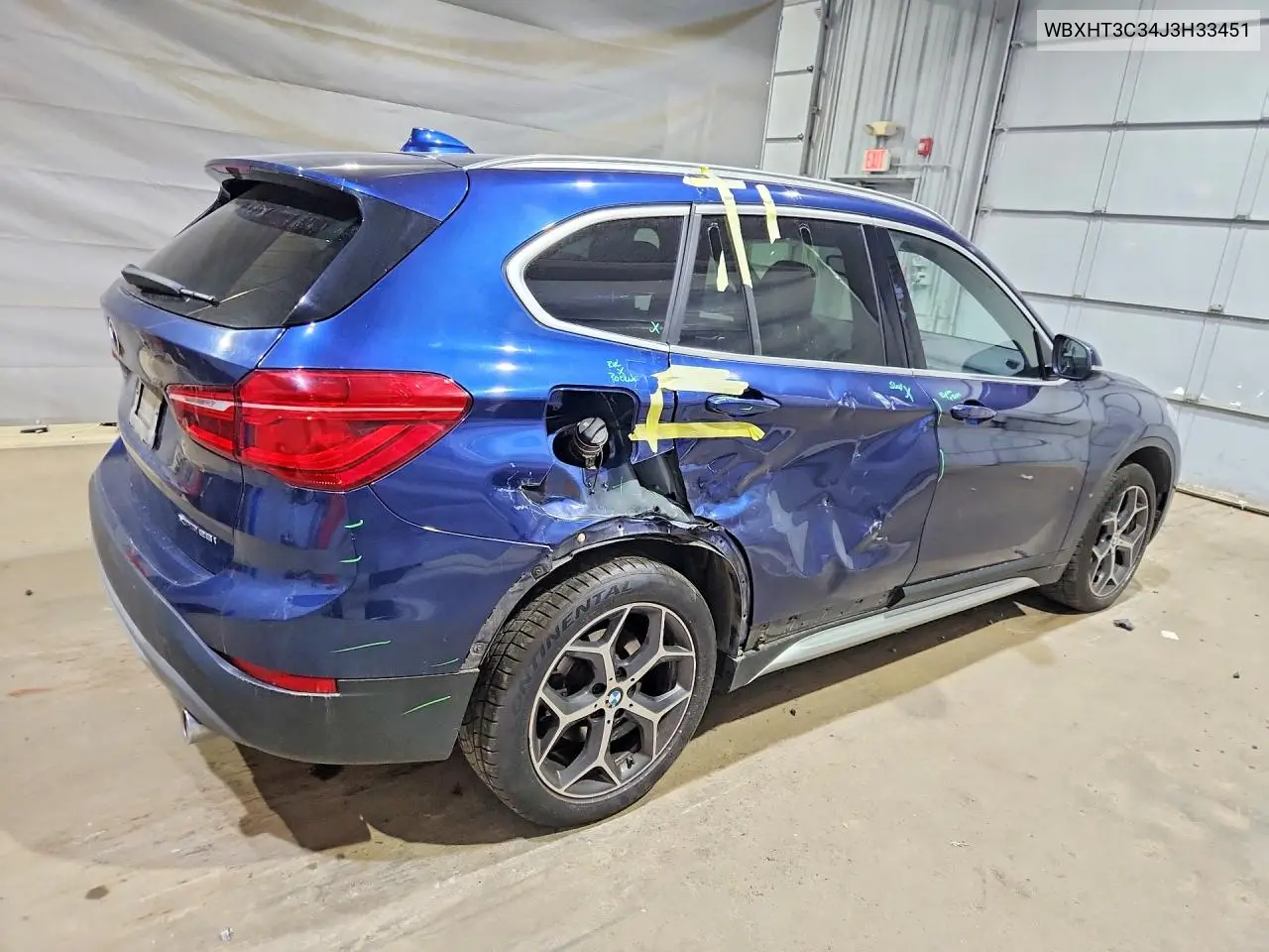 2018 BMW X1 xDrive28I VIN: WBXHT3C34J3H33451 Lot: 60761896