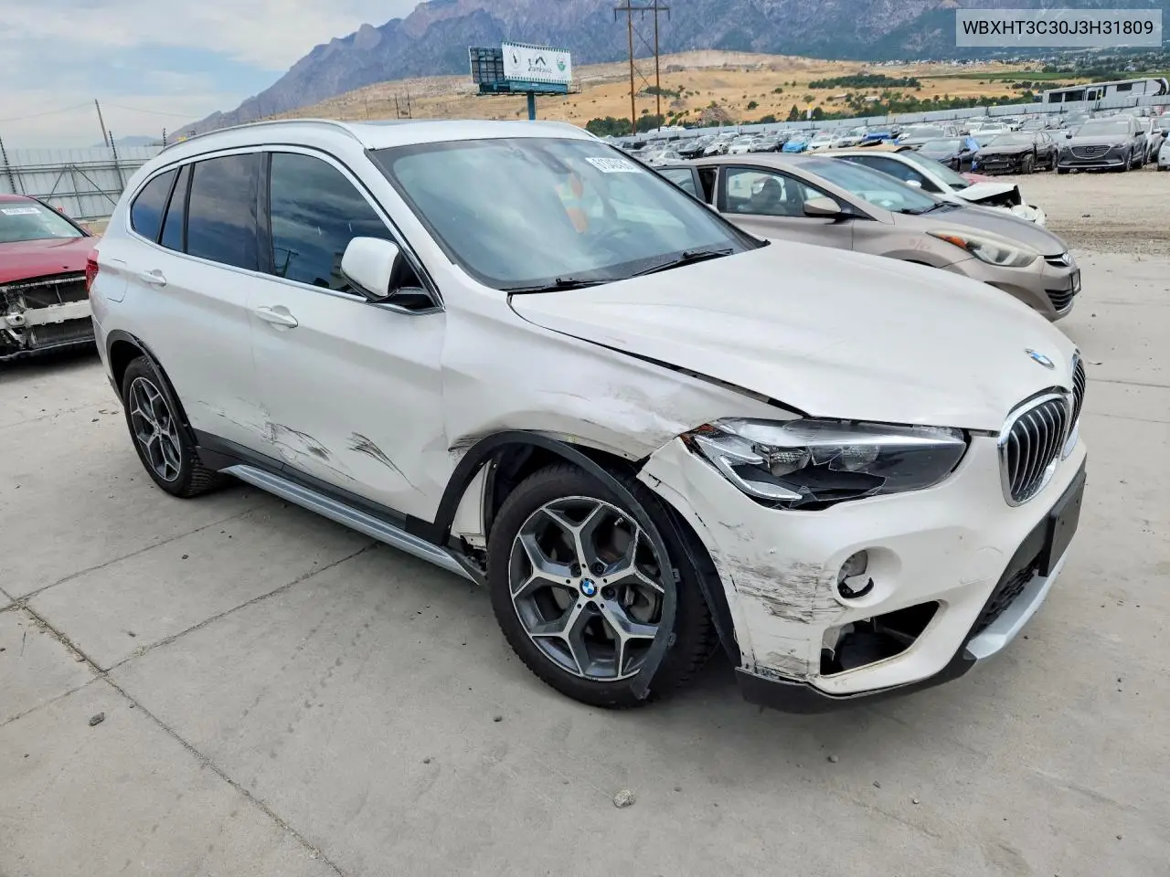 2018 BMW X1 xDrive28I VIN: WBXHT3C30J3H31809 Lot: 61342436