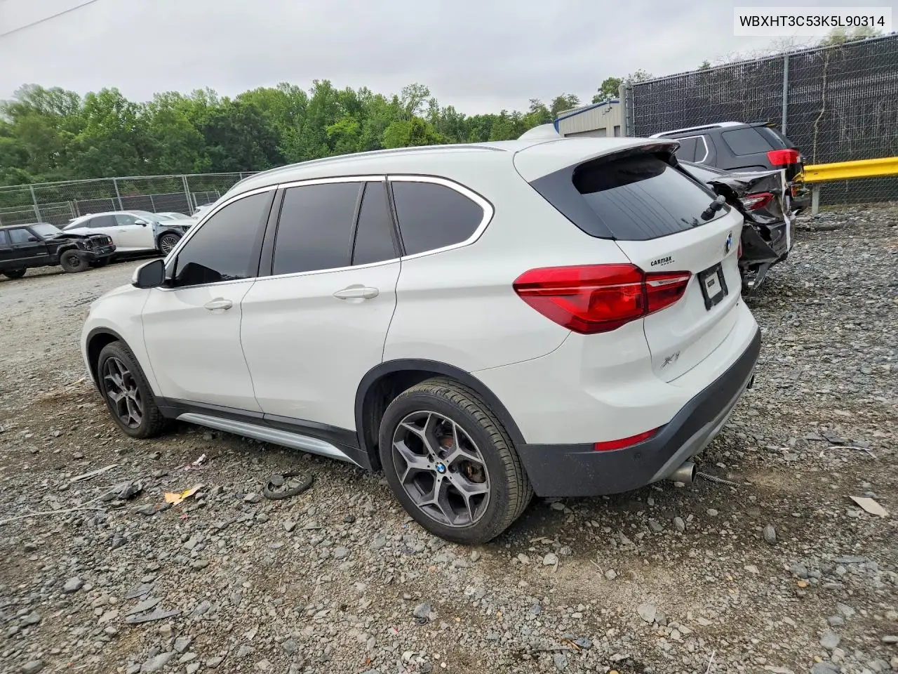 2019 BMW X1 xDrive28I VIN: WBXHT3C53K5L90314 Lot: 59598116
