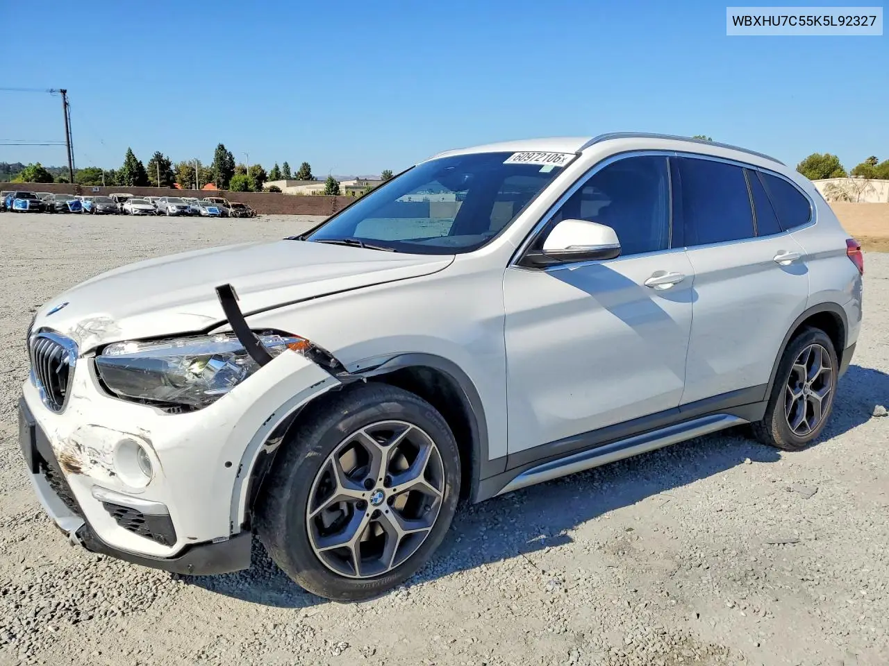 2019 BMW X1 Sdrive28I VIN: WBXHU7C55K5L92327 Lot: 60972106