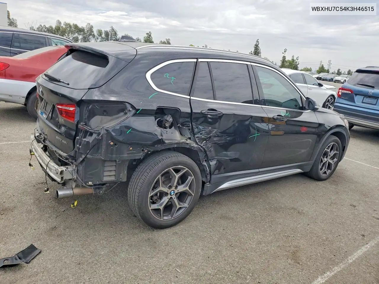 2019 BMW X1 Sdrive28I VIN: WBXHU7C54K3H46515 Lot: 61623486