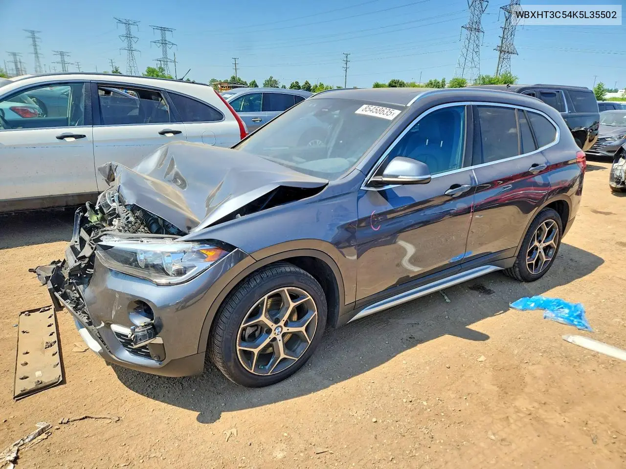 2019 BMW X1 xDrive28I VIN: WBXHT3C54K5L35502 Lot: 85458635