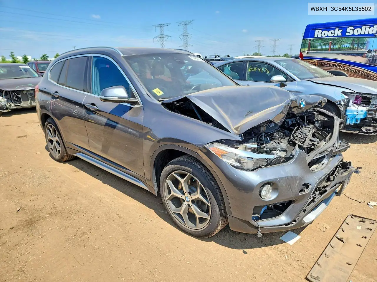 2019 BMW X1 xDrive28I VIN: WBXHT3C54K5L35502 Lot: 85458635