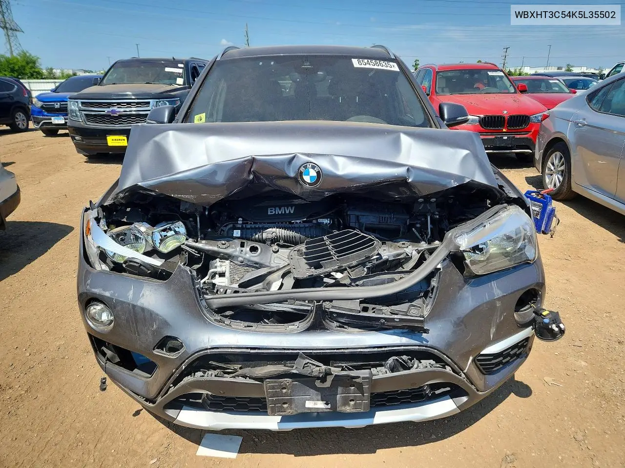 2019 BMW X1 xDrive28I VIN: WBXHT3C54K5L35502 Lot: 85458635