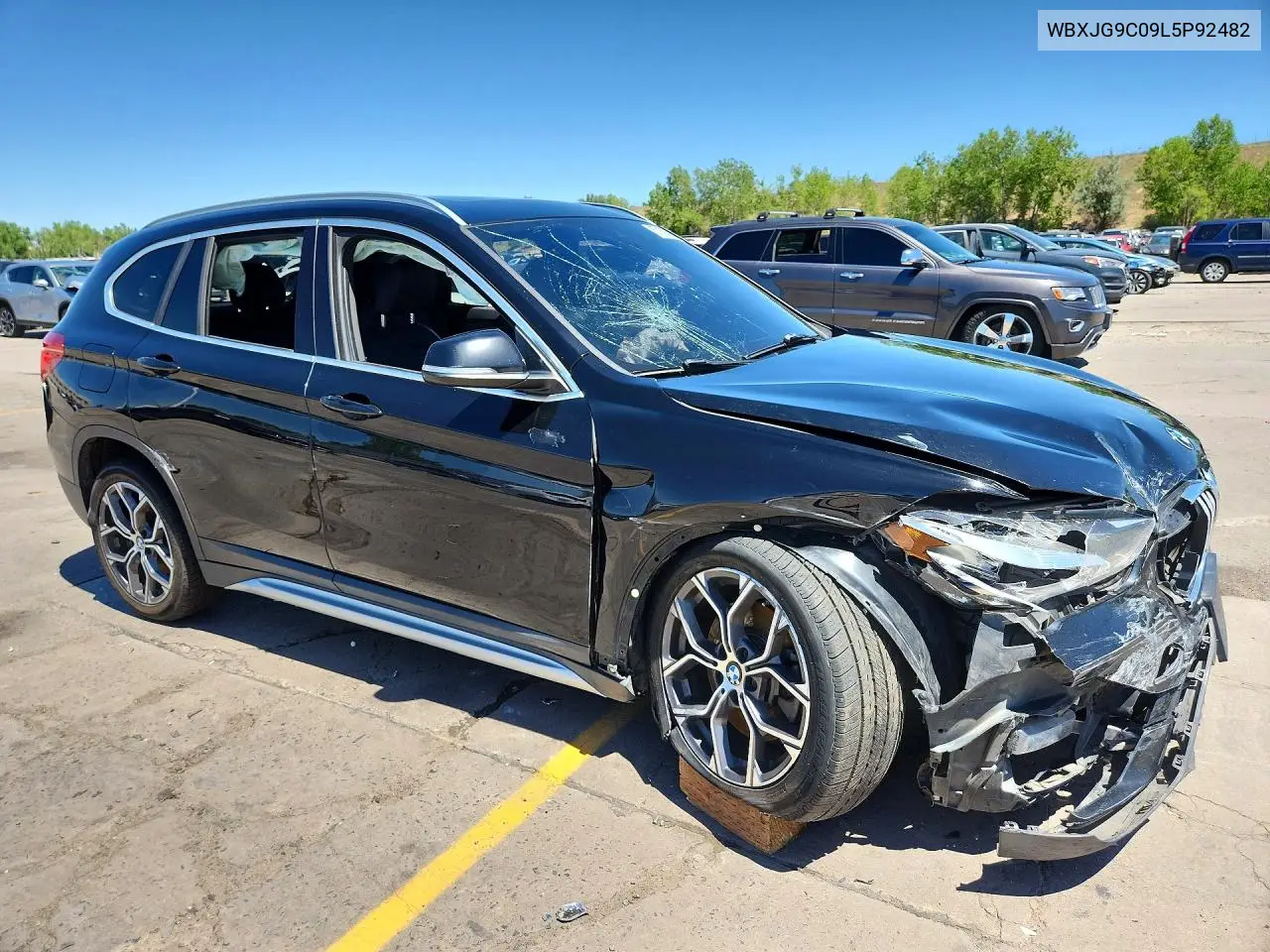 2020 BMW X1 xDrive28I VIN: WBXJG9C09L5P92482 Lot: 57155266
