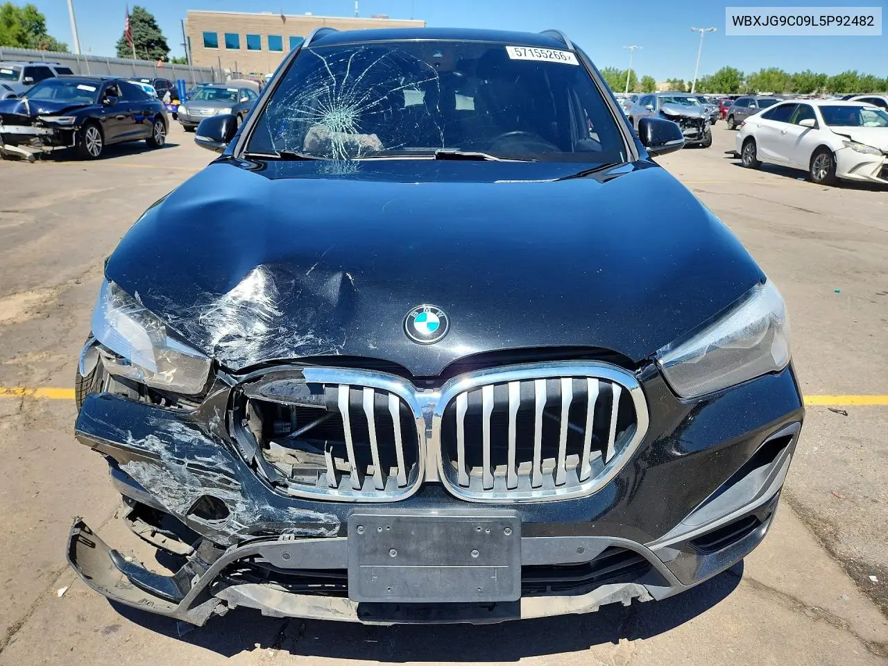 2020 BMW X1 xDrive28I VIN: WBXJG9C09L5P92482 Lot: 57155266