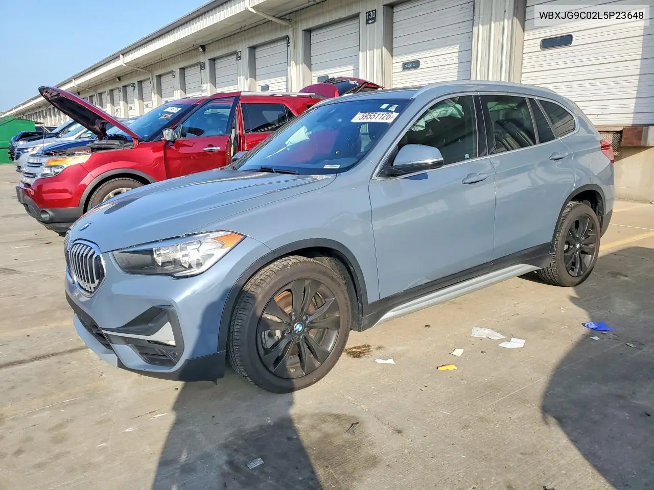 2020 BMW X1 xDrive28I VIN: WBXJG9C02L5P23648 Lot: 59551126
