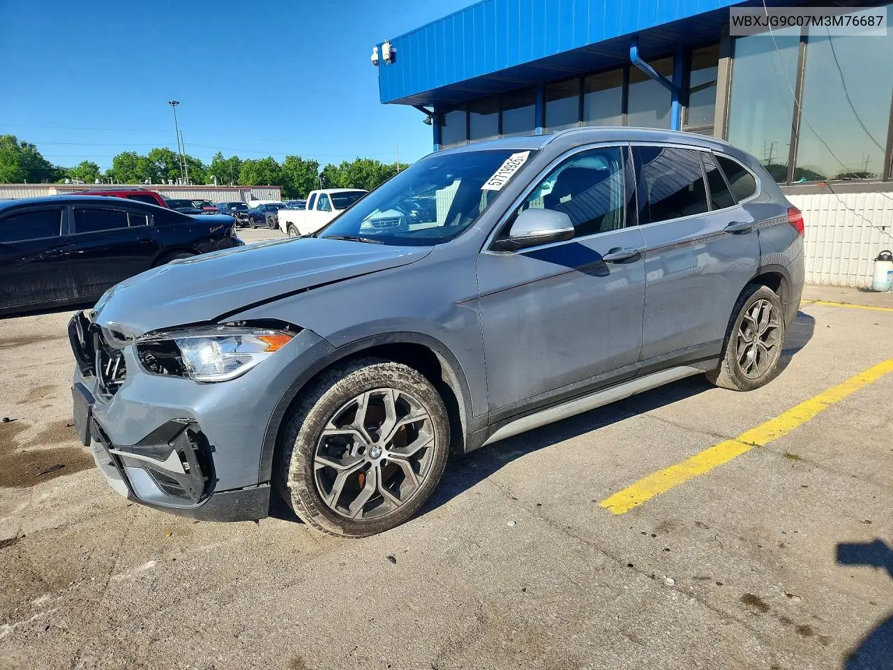 2021 BMW X1 xDrive28I VIN: WBXJG9C07M3M76687 Lot: 57719926