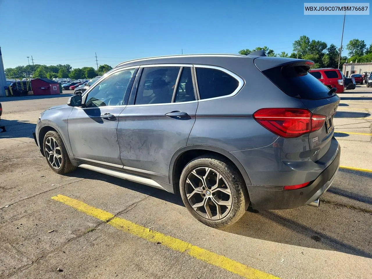 2021 BMW X1 xDrive28I VIN: WBXJG9C07M3M76687 Lot: 57719926