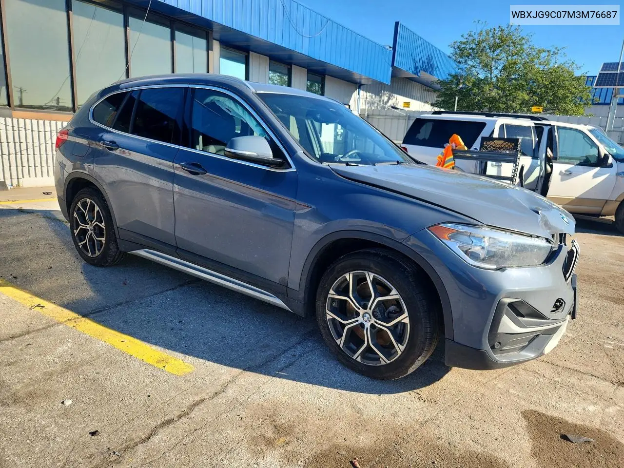 2021 BMW X1 xDrive28I VIN: WBXJG9C07M3M76687 Lot: 57719926