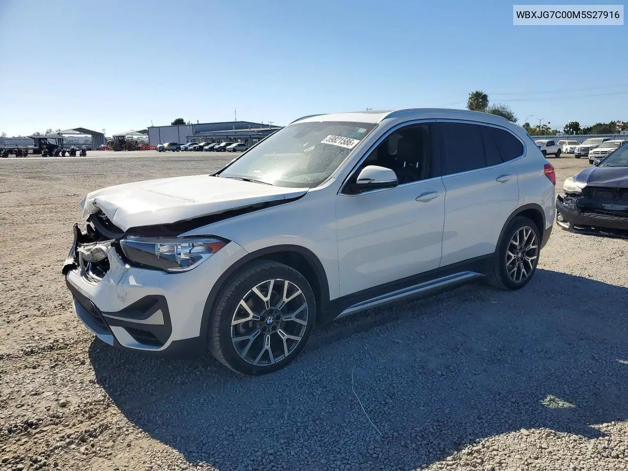 2021 BMW X1 Sdrive28I VIN: WBXJG7C00M5S27916 Lot: 59821586