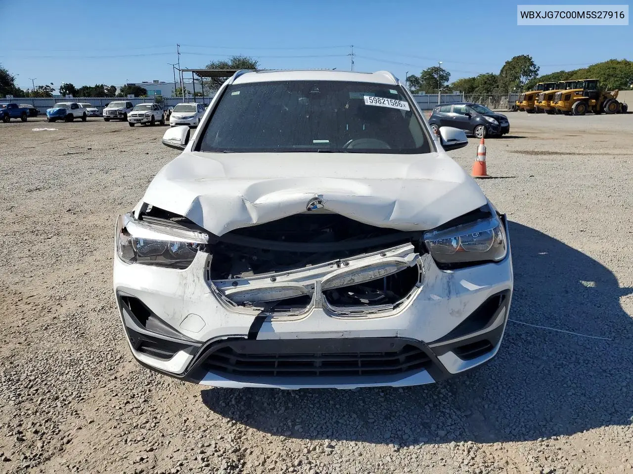 2021 BMW X1 Sdrive28I VIN: WBXJG7C00M5S27916 Lot: 59821586