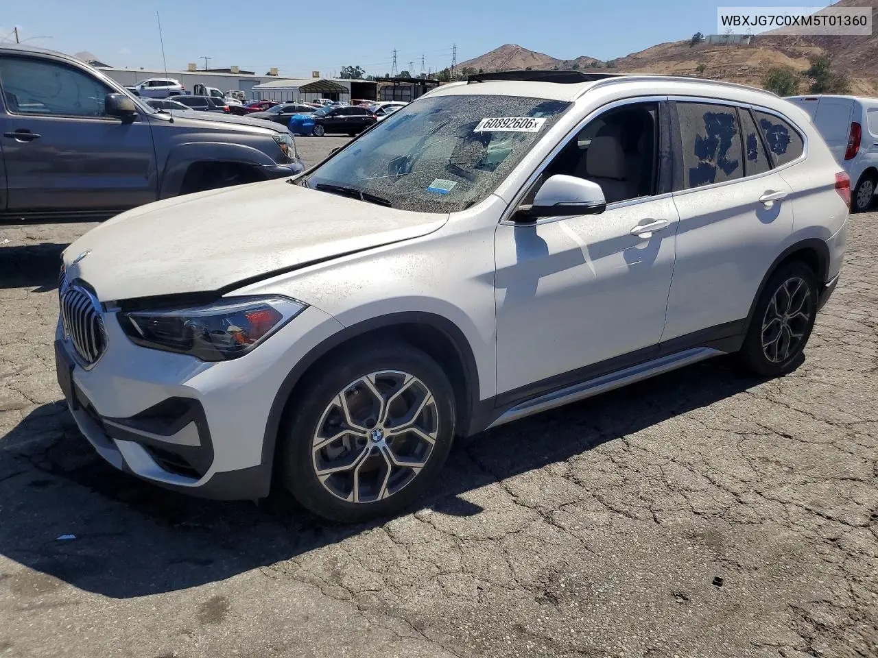 2021 BMW X1 Sdrive28I VIN: WBXJG7C0XM5T01360 Lot: 60892606