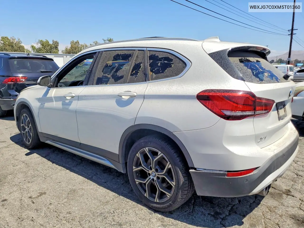 2021 BMW X1 Sdrive28I VIN: WBXJG7C0XM5T01360 Lot: 60892606