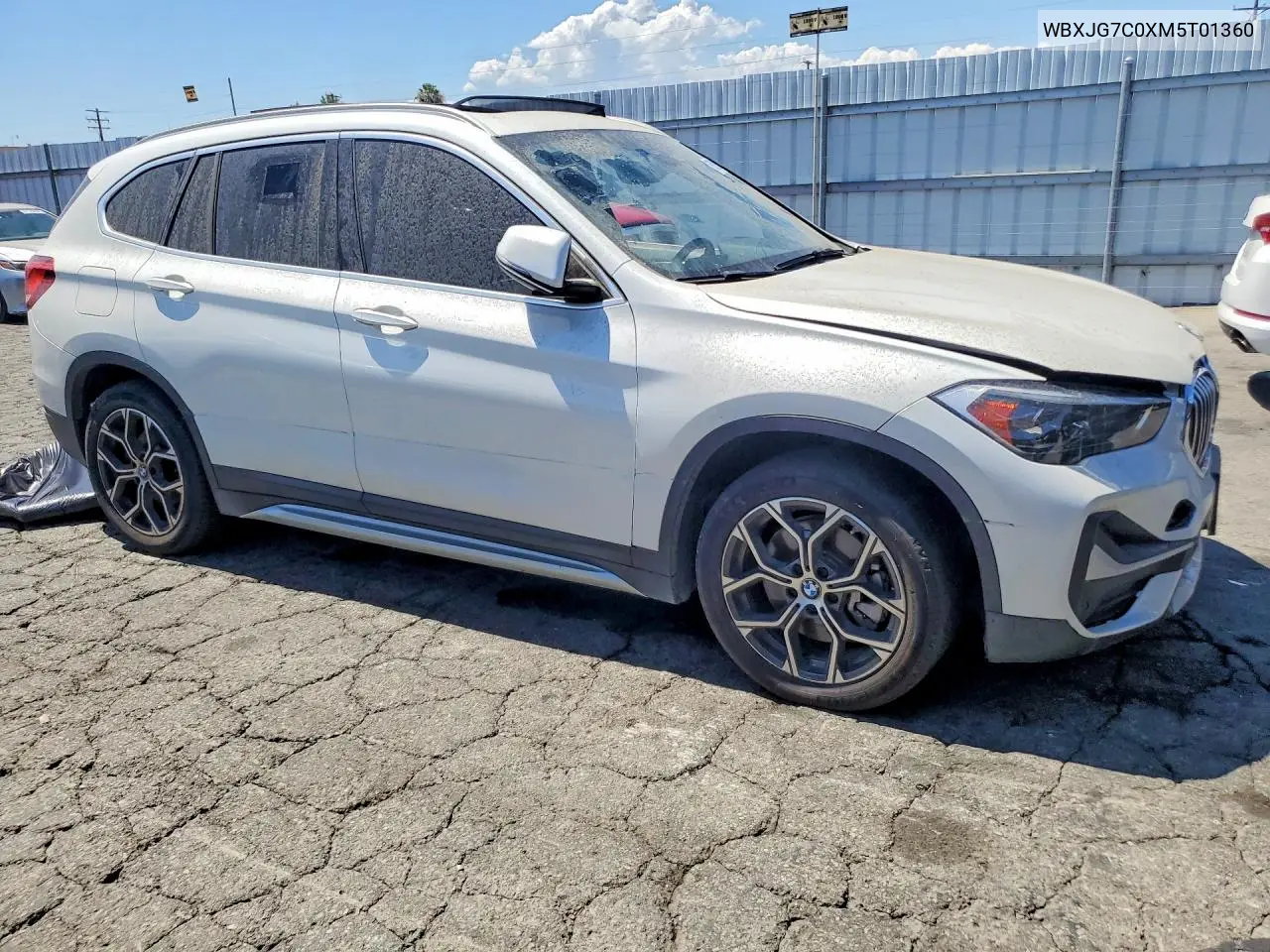2021 BMW X1 Sdrive28I VIN: WBXJG7C0XM5T01360 Lot: 60892606