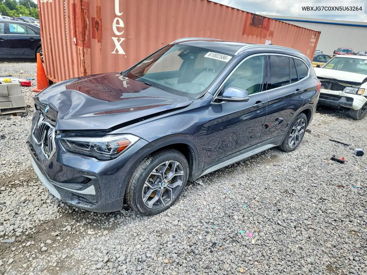2022 BMW X1 Sdrive28I VIN: WBXJG7C0XN5U63264 Lot: 61002586