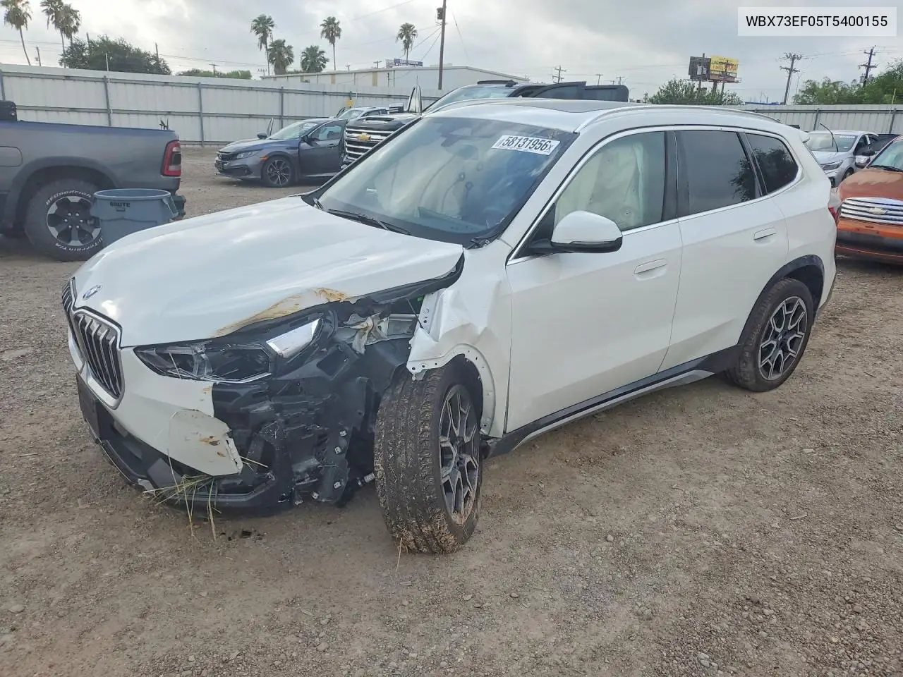 2026 BMW X1 xDrive28I VIN: WBX73EF05T5400155 Lot: 58131956