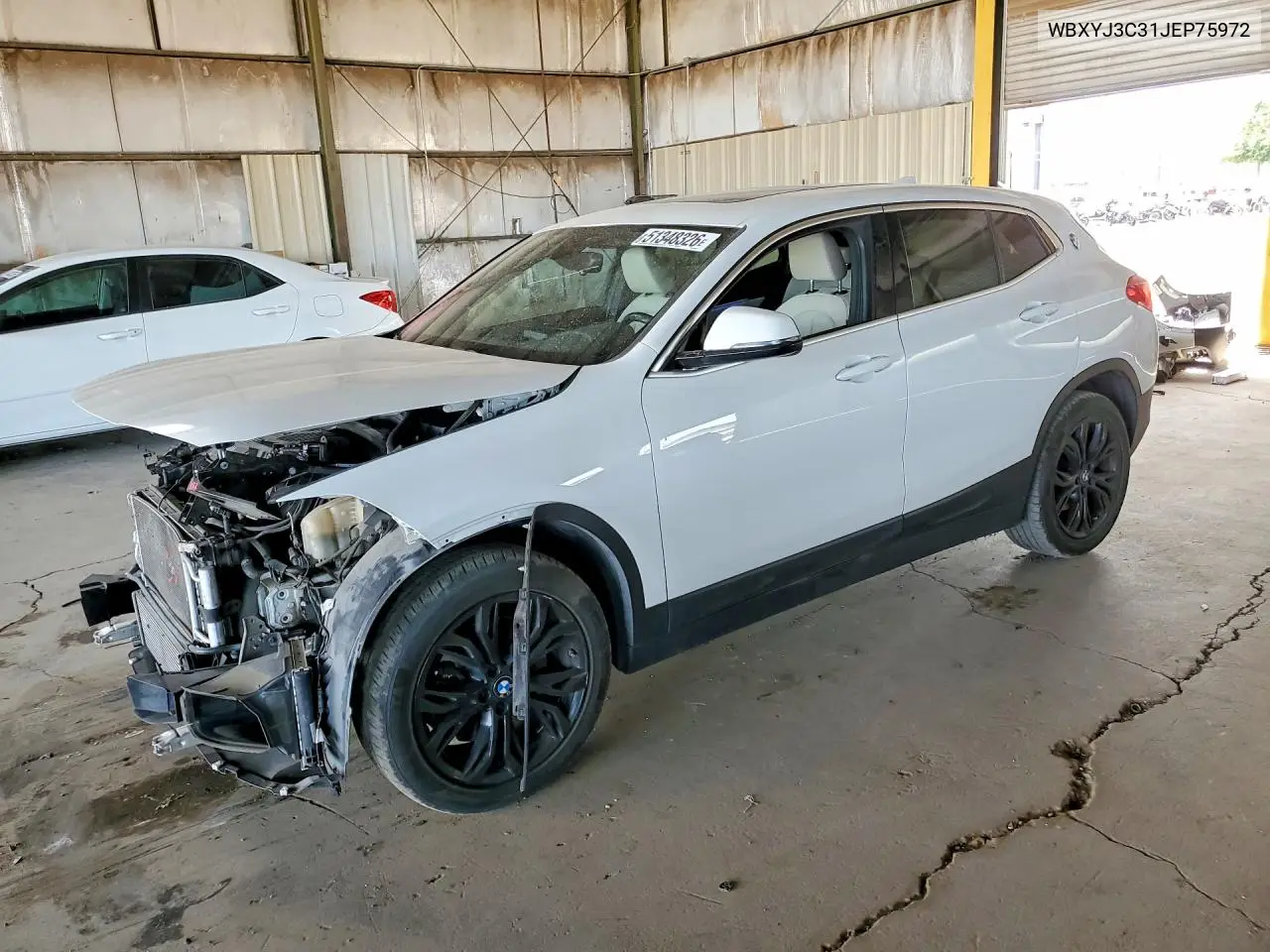 2018 BMW X2 Sdrive28I VIN: WBXYJ3C31JEP75972 Lot: 51348326