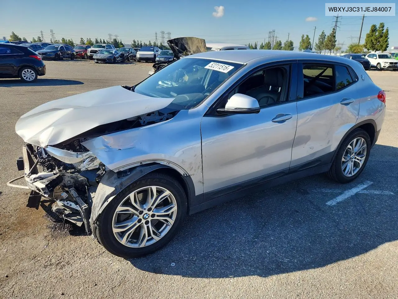 2018 BMW X2 Sdrive28I VIN: WBXYJ3C31JEJ84007 Lot: 52211516