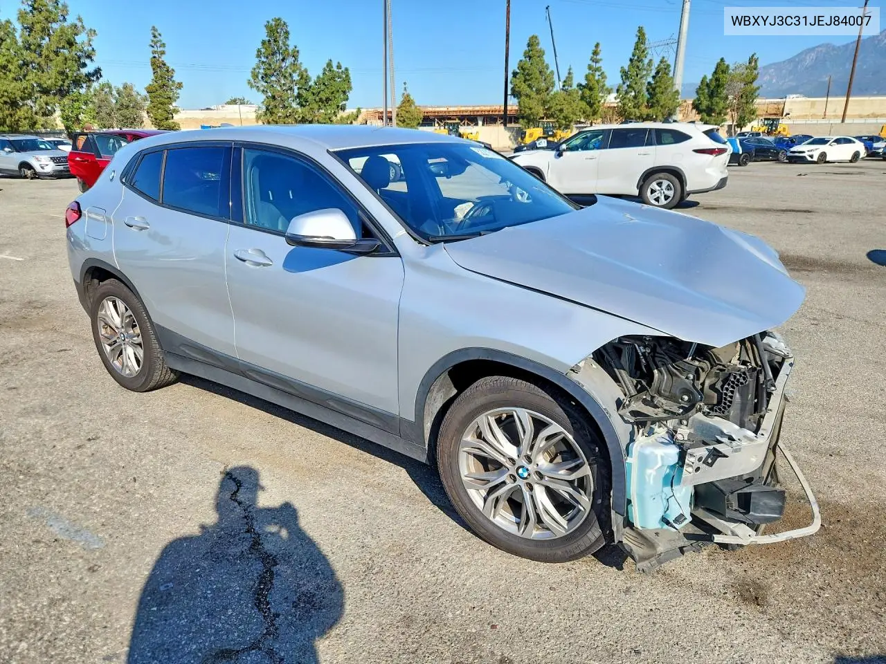 2018 BMW X2 Sdrive28I VIN: WBXYJ3C31JEJ84007 Lot: 52211516