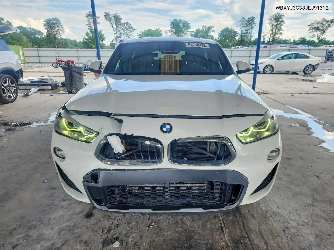 2018 BMW X2 Sdrive28I VIN: WBXYJ3C38JEJ91312 Lot: 54798436