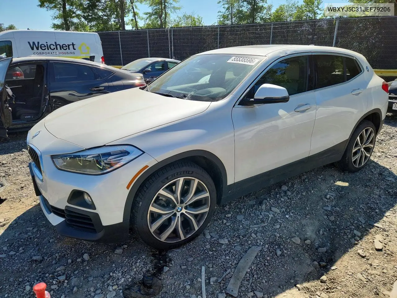 2018 BMW X2 xDrive28I VIN: WBXYJ5C31JEF79206 Lot: 55535596