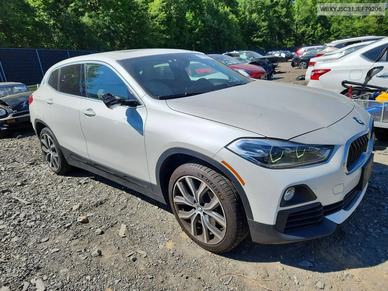 2018 BMW X2 xDrive28I VIN: WBXYJ5C31JEF79206 Lot: 55535596