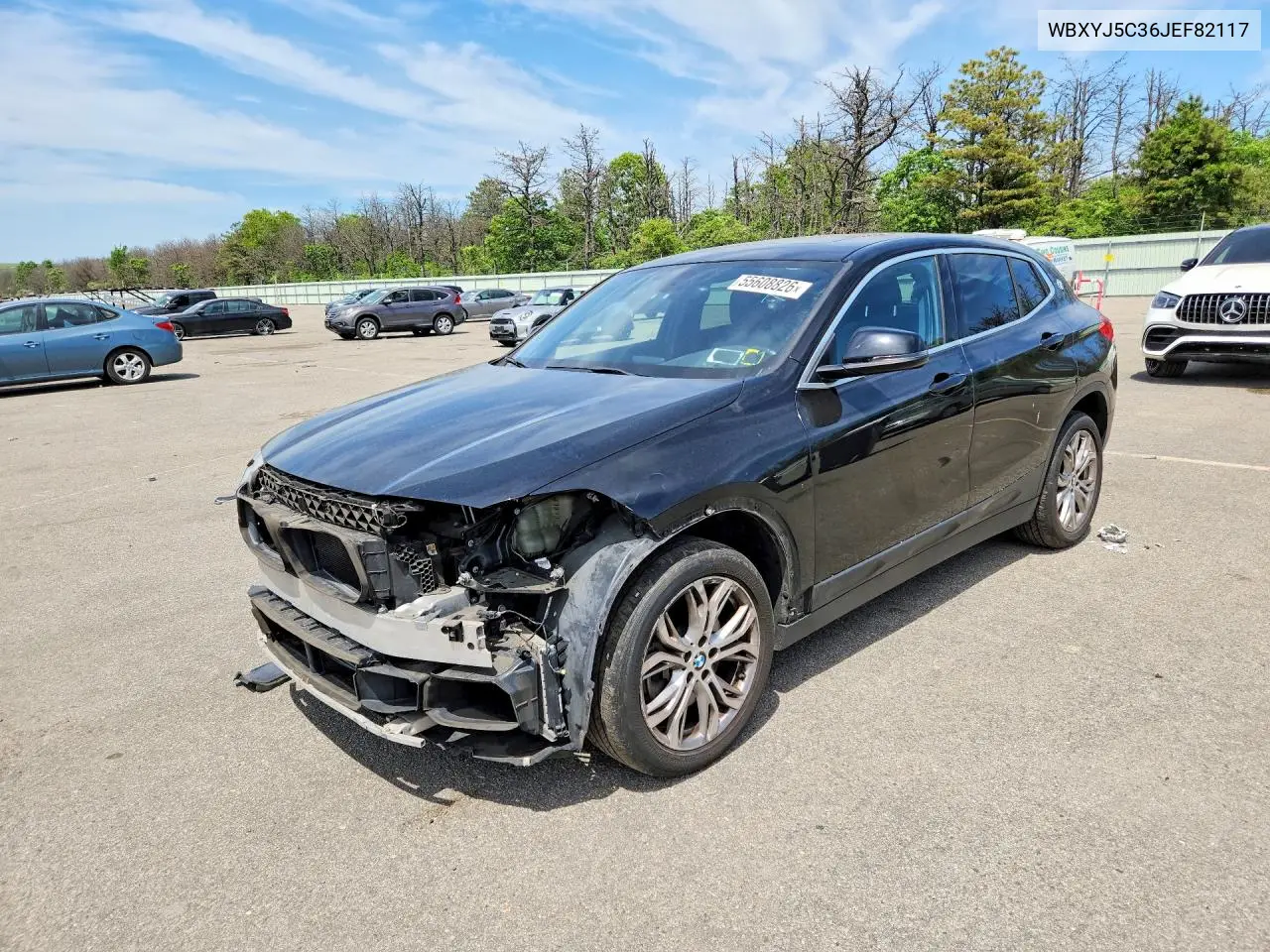 2018 BMW X2 xDrive28I VIN: WBXYJ5C36JEF82117 Lot: 55608826
