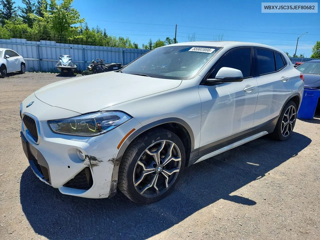2018 BMW X2 xDrive28I VIN: WBXYJ5C35JEF80682 Lot: 55902866