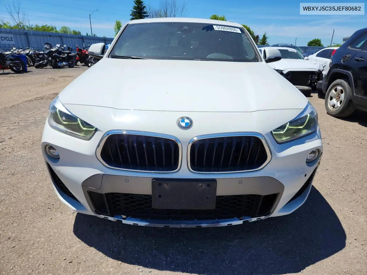 2018 BMW X2 xDrive28I VIN: WBXYJ5C35JEF80682 Lot: 55902866