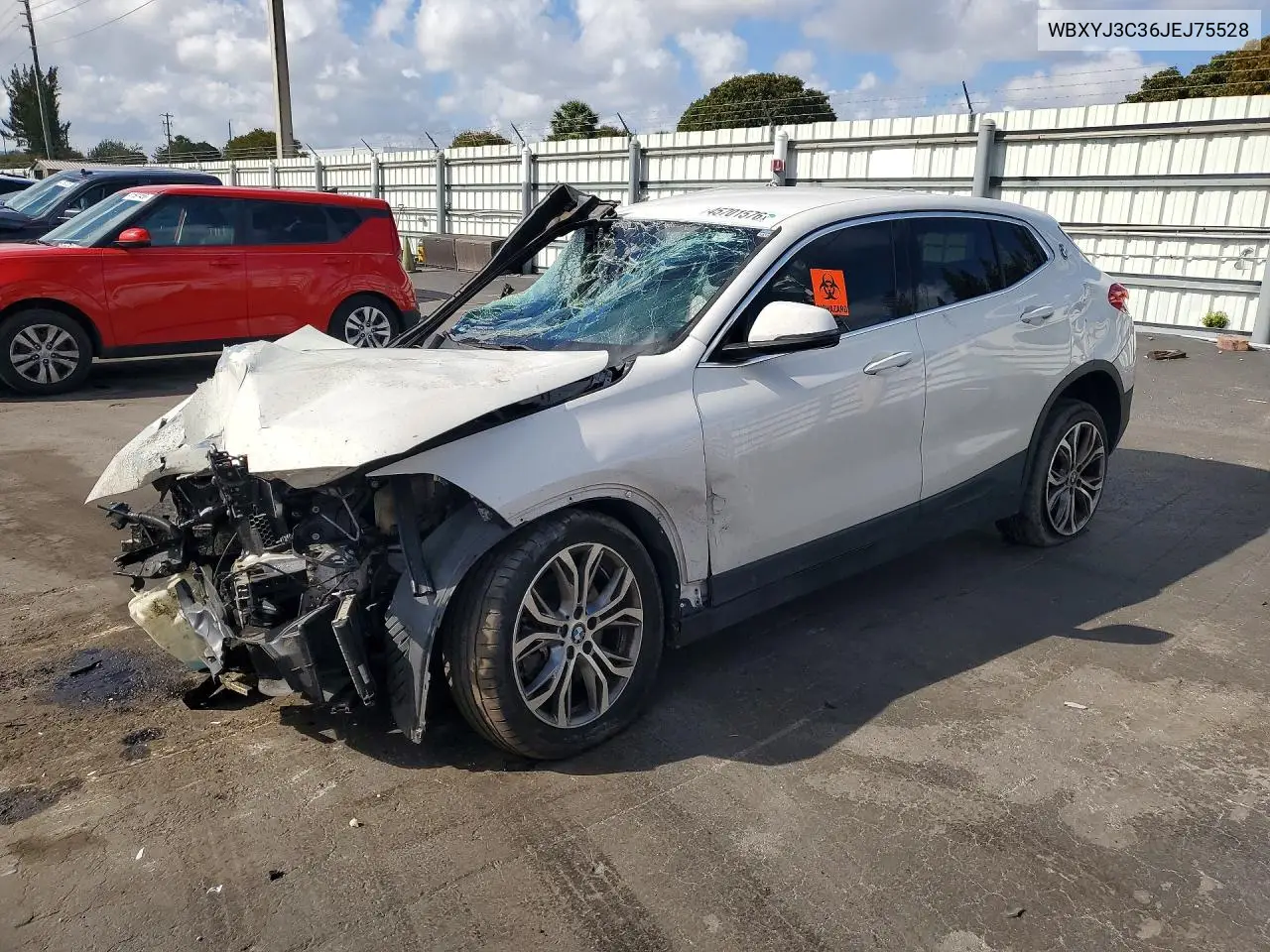 2018 BMW X2 Sdrive28I VIN: WBXYJ3C36JEJ75528 Lot: 56965426