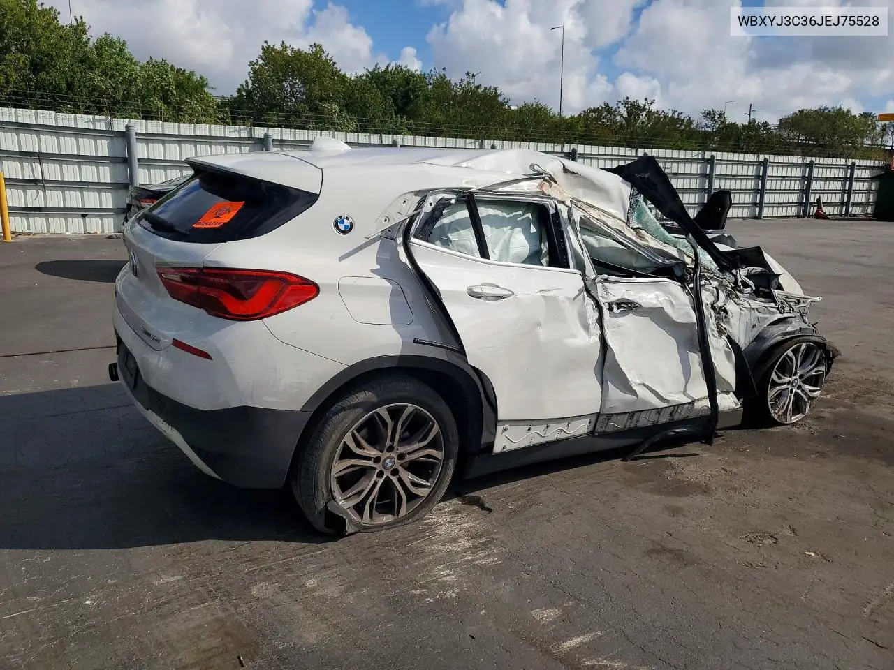 2018 BMW X2 Sdrive28I VIN: WBXYJ3C36JEJ75528 Lot: 56965426