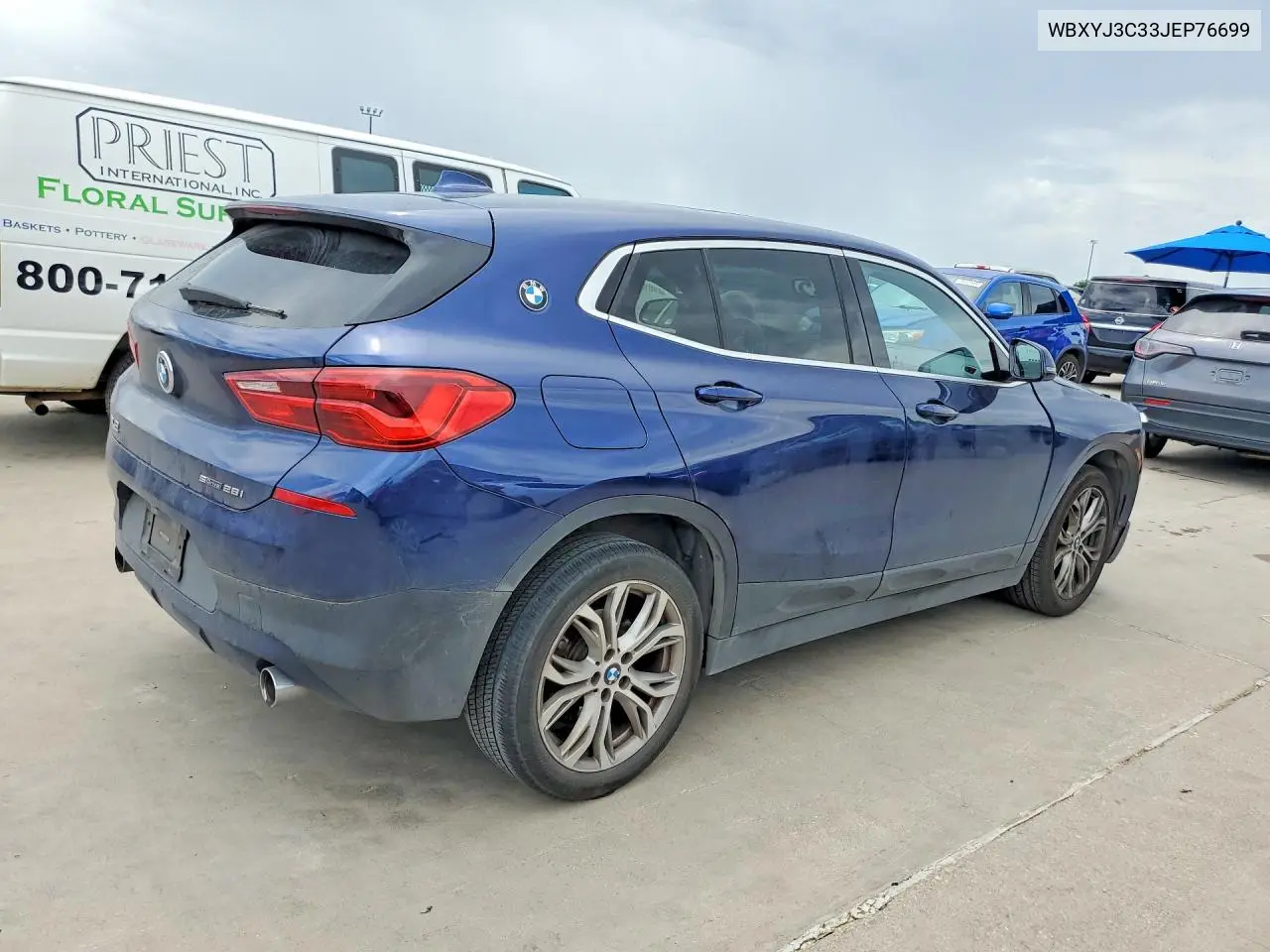 2018 BMW X2 Sdrive28I VIN: WBXYJ3C33JEP76699 Lot: 57044746