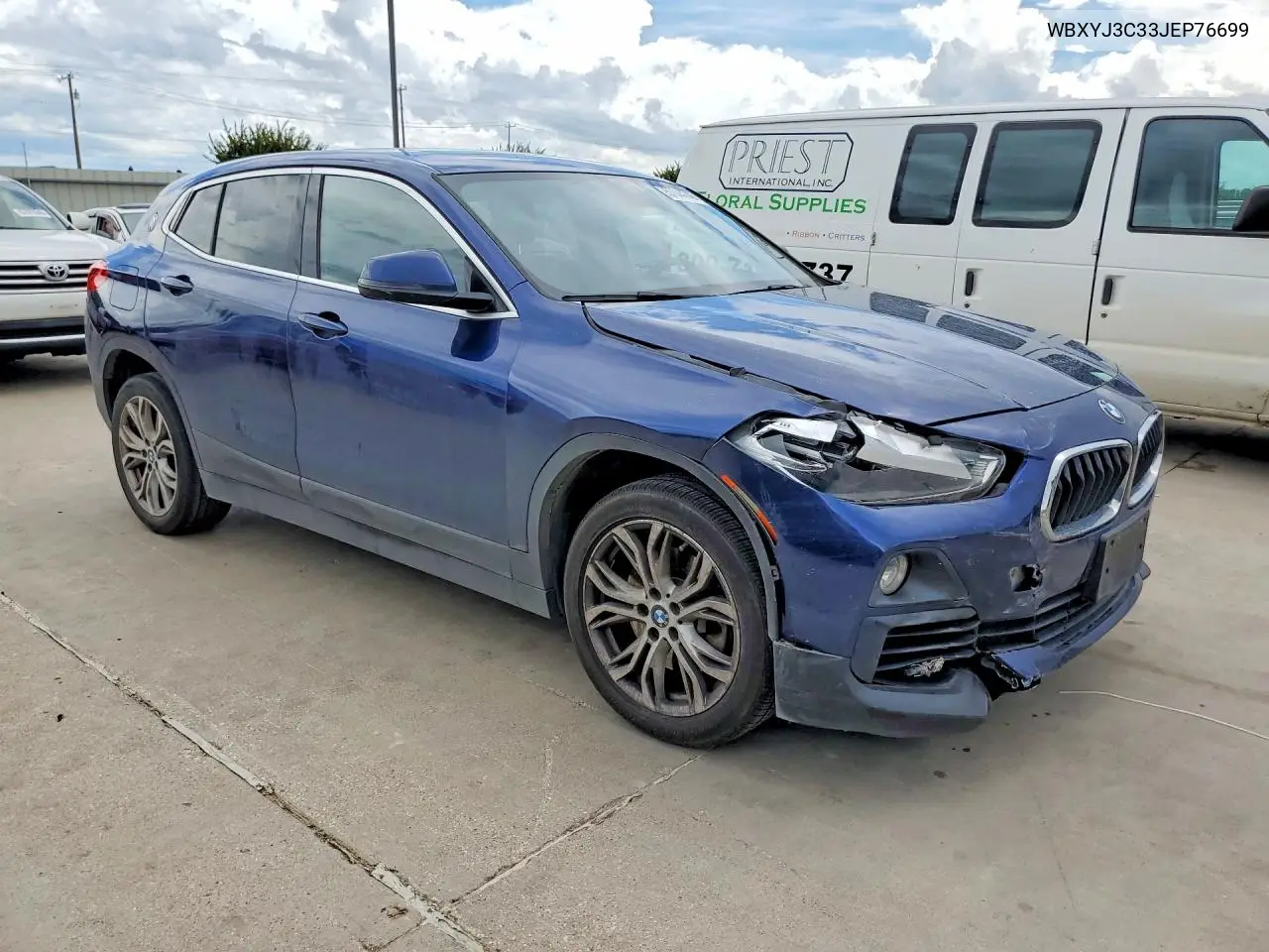 2018 BMW X2 Sdrive28I VIN: WBXYJ3C33JEP76699 Lot: 57044746