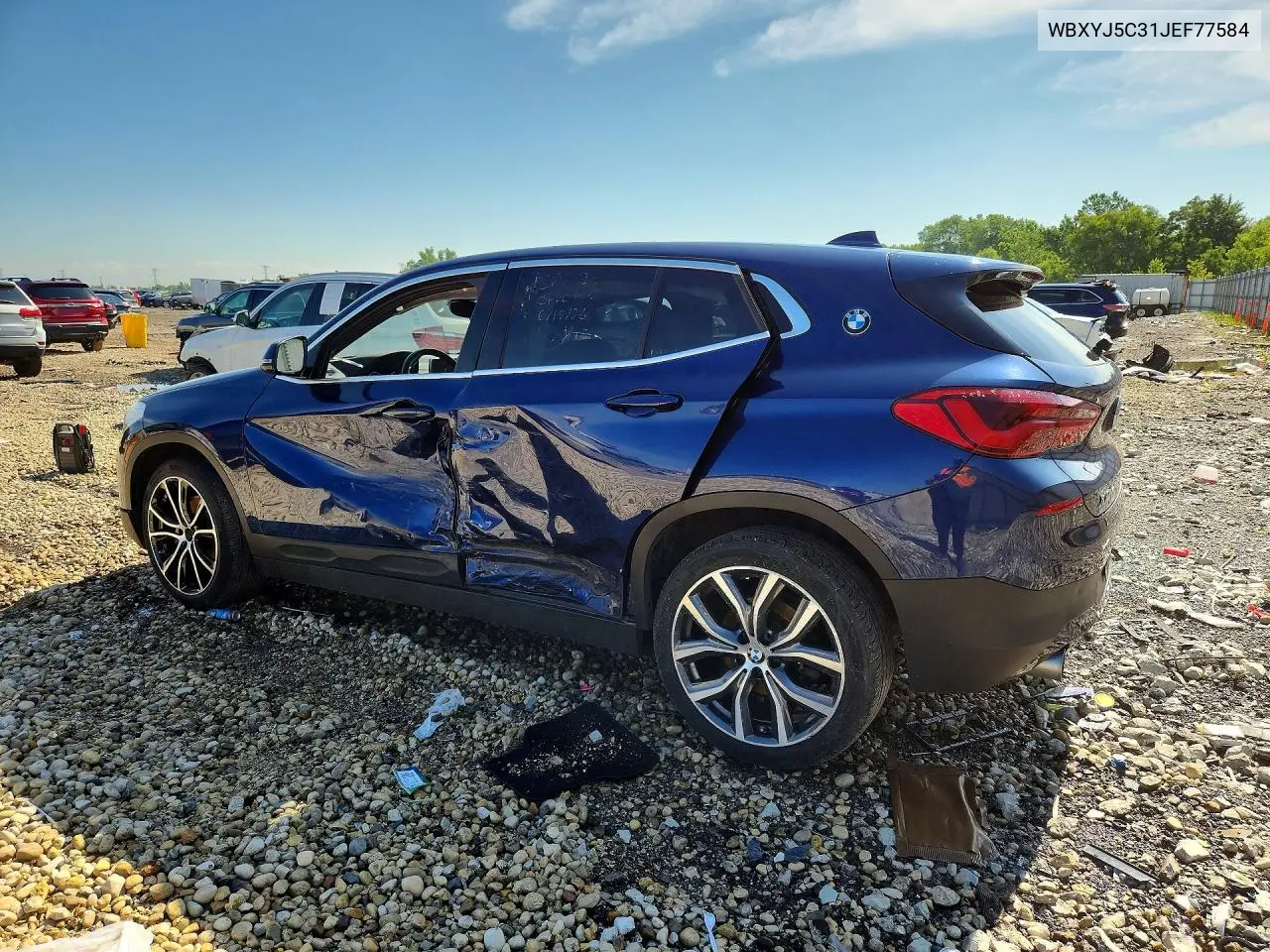 2018 BMW X2 xDrive28I VIN: WBXYJ5C31JEF77584 Lot: 58334966