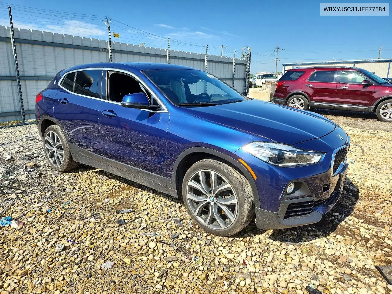 2018 BMW X2 xDrive28I VIN: WBXYJ5C31JEF77584 Lot: 58334966