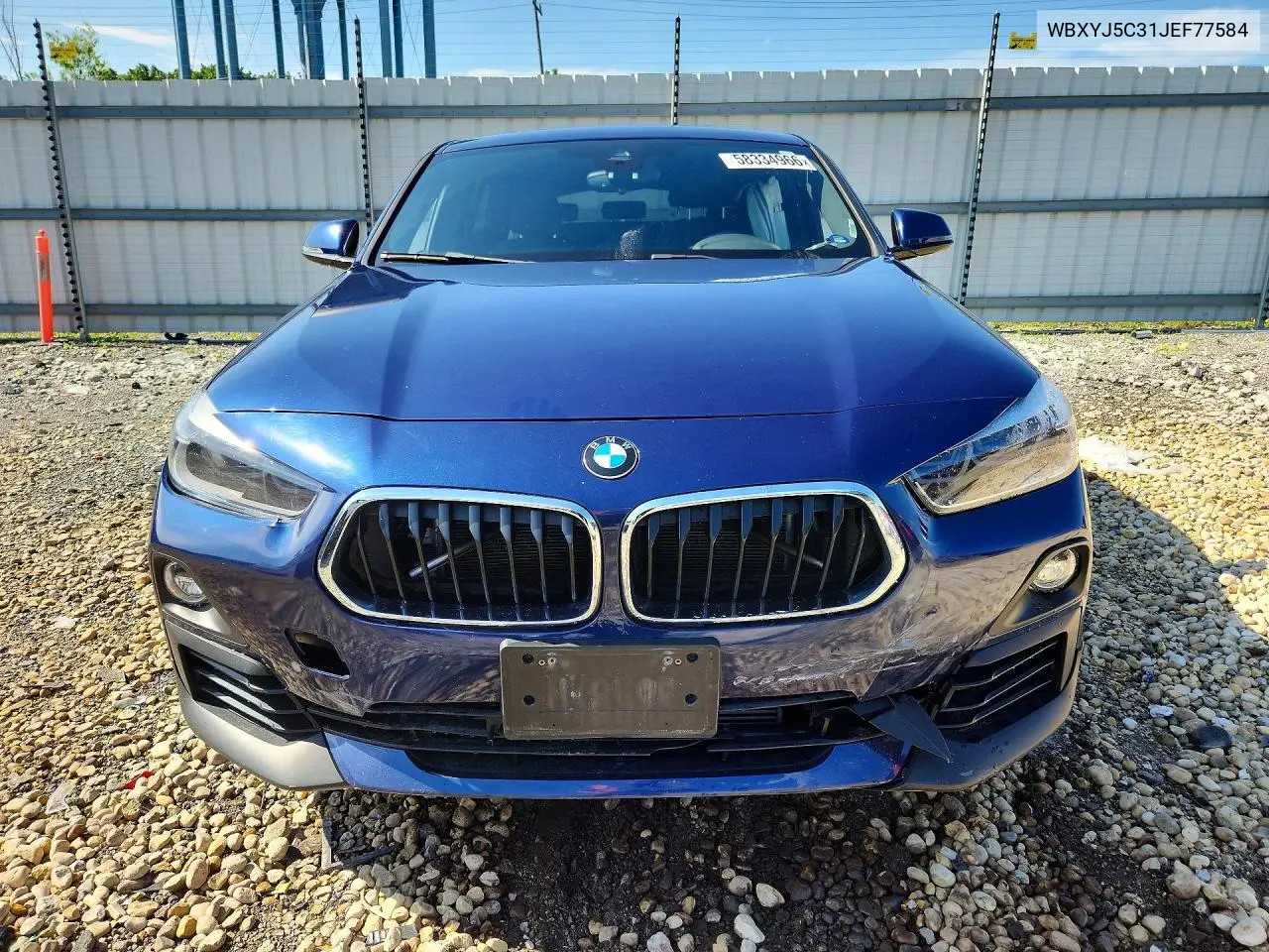 2018 BMW X2 xDrive28I VIN: WBXYJ5C31JEF77584 Lot: 58334966