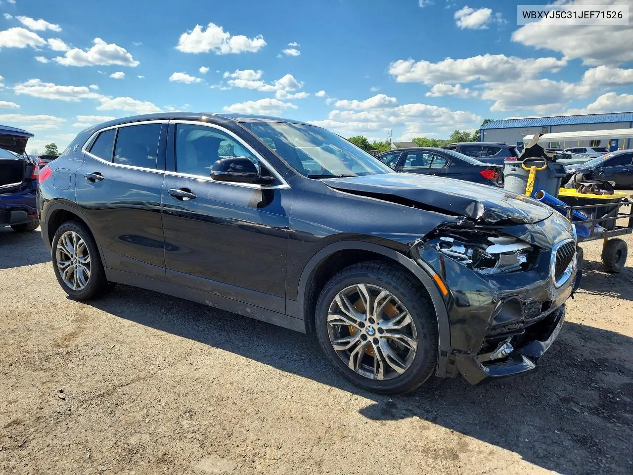 2018 BMW X2 xDrive28I VIN: WBXYJ5C31JEF71526 Lot: 58700246