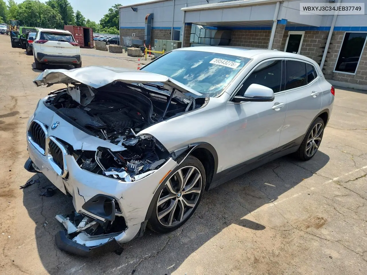 2018 BMW X2 Sdrive28I VIN: WBXYJ3C34JEB37749 Lot: 59543276