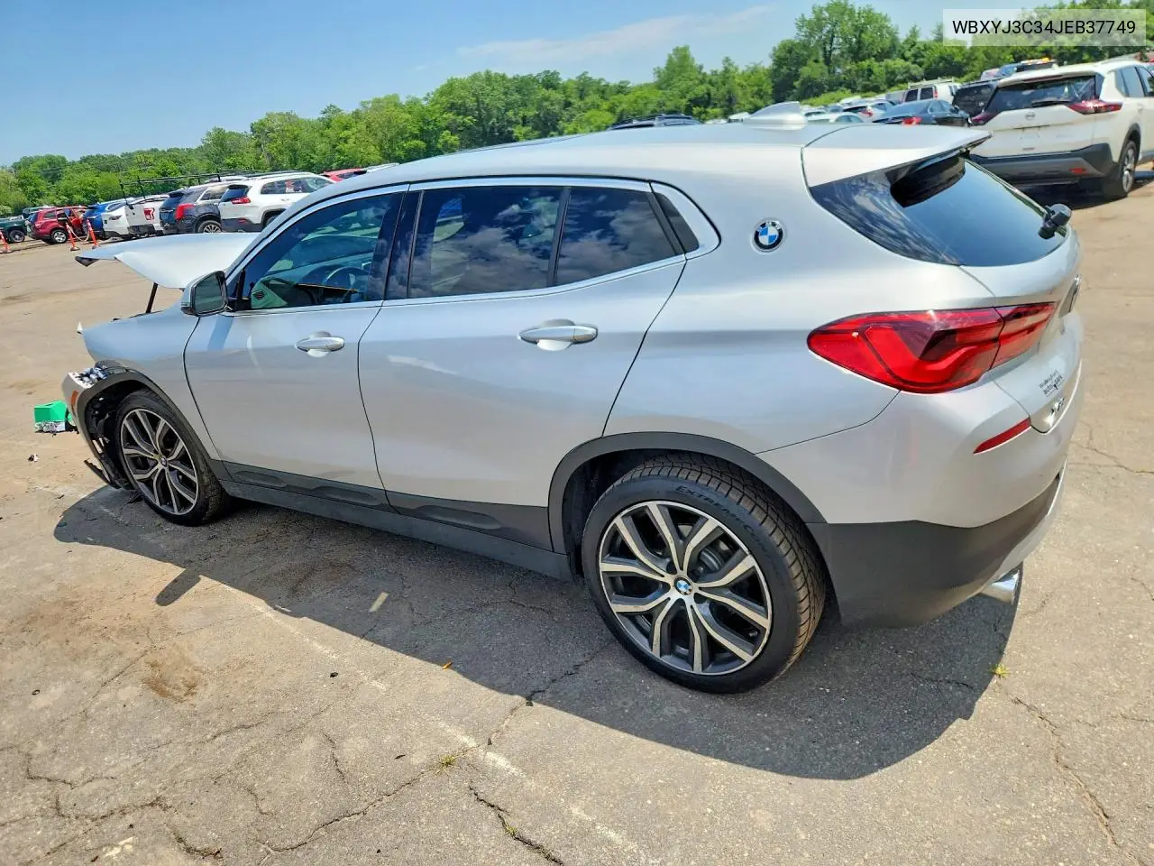 2018 BMW X2 Sdrive28I VIN: WBXYJ3C34JEB37749 Lot: 59543276