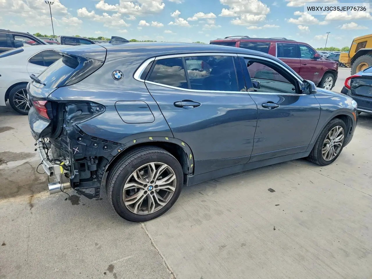 2018 BMW X2 Sdrive28I VIN: WBXYJ3C35JEP76736 Lot: 59964656