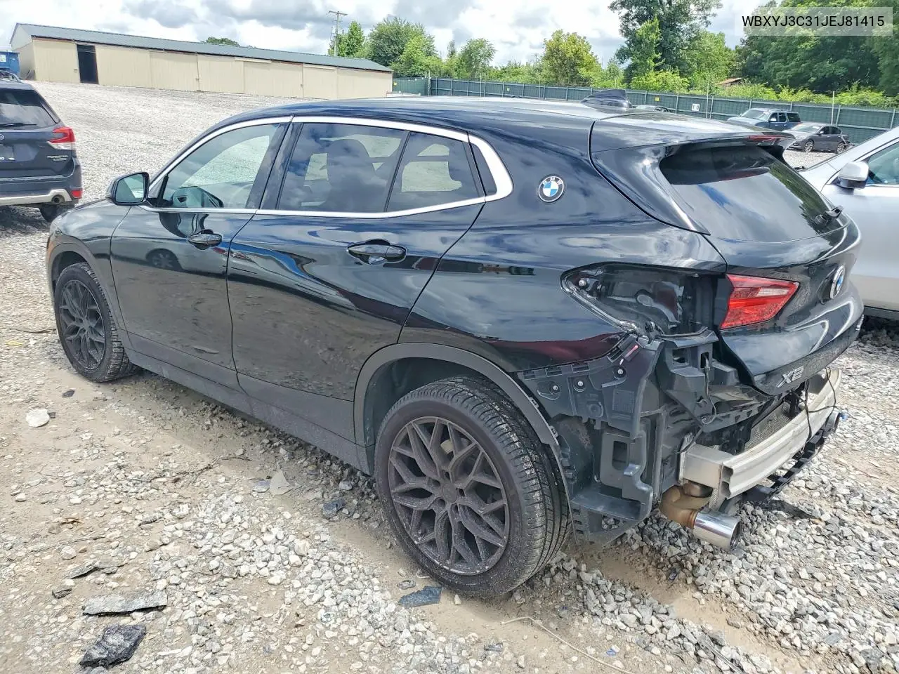 2018 BMW X2 Sdrive28I VIN: WBXYJ3C31JEJ81415 Lot: 60025576
