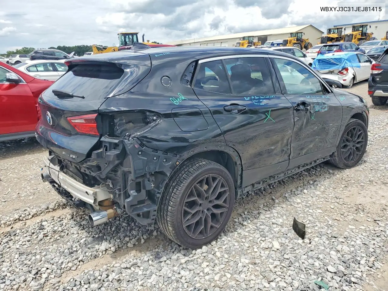 2018 BMW X2 Sdrive28I VIN: WBXYJ3C31JEJ81415 Lot: 60025576